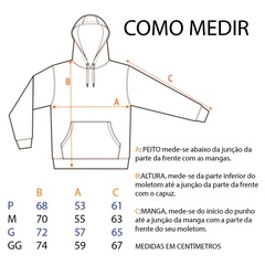 Blusão de Moletom com Capuz Ragor Estampa Jiu Jitsu Arm Lock Masculino - Foto 3