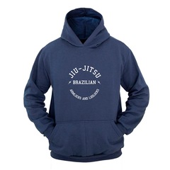 Blusão de Moletom com Capuz Ragor Estampa Jiu Jitsu Arm Lock Masculino - Foto 1