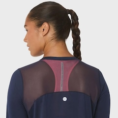 Camiseta Asics Manga Longa Road Graphic Ls Top - Feminina - Foto 7