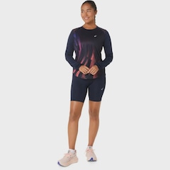 Camiseta Asics Manga Longa Road Graphic Ls Top - Feminina - Foto 9