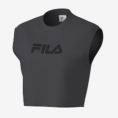 Camiseta Regata Feminina Fila Cropped Letter - Foto 1