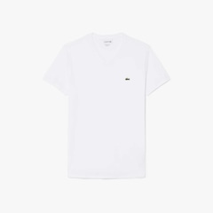 Camiseta Lacoste Pima Leve com Gola V - Foto 1