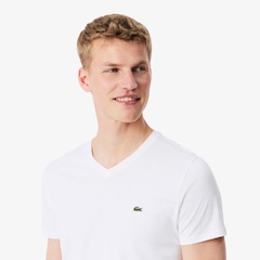 Camiseta Lacoste Pima Leve com Gola V - Foto 2