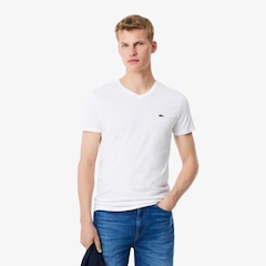 Camiseta Lacoste Pima Leve com Gola V - Foto 3