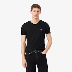 Camiseta Lacoste Pima Leve com Gola V - Foto 3
