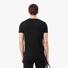 Camiseta Lacoste Pima Leve com Gola V - Foto 4