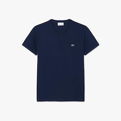 Camiseta Lacoste Pima Leve com Gola V - Foto 1