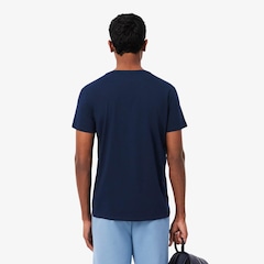 Camiseta Lacoste Pima Leve com Gola V - Foto 4
