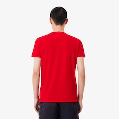 Camiseta Lacoste Pima Leve com Gola V - Foto 3