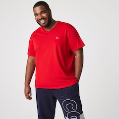 Camiseta Lacoste Pima Leve com Gola V - Foto 6