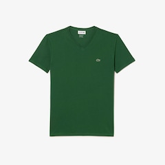 Camiseta Lacoste Pima Leve com Gola V - Foto 1