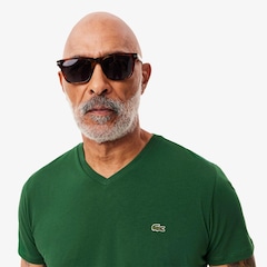 Camiseta Lacoste Pima Leve com Gola V - Foto 2