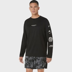 Camiseta Manga Longa Asics Fujitrail Logo Ls Top Masculina - Foto 1