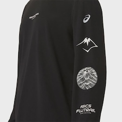 Camiseta Manga Longa Asics Fujitrail Logo Ls Top Masculina - Foto 4
