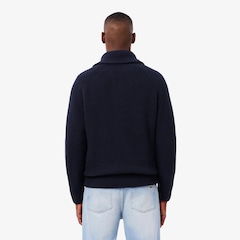 Suéter Lacoste com Zíper de Gola Alta de Lã Cardada Masculino - Foto 3