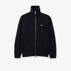 Suéter Lacoste com Zíper de Gola Alta de Lã Cardada Masculino - Foto 4