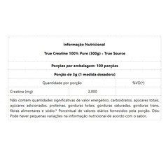 Creatina True 100% Pure 300g - Foto 2