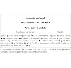 Protein Bar True Source - Caramelo - 35g - Foto 2