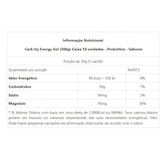 Carb Up Energy Gel Probiótica - Baunilha - 30g - Foto 2