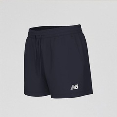 Short de Moletom New Balance Essential Coastal Fleece Feminino - Foto 1