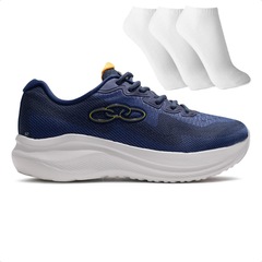 Tênis Masculino Olympikus Sagaz + 3 Pares de Meias - Foto 1