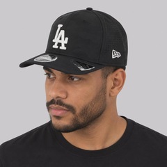 Boné Unissex New Era Los Angeles Dodgers 970 Performance MLB Aba Curva - Foto 5
