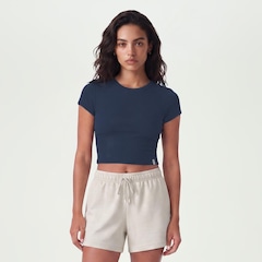 Camiseta Fila Cropped Life Ribbed III Feminina - Foto 1