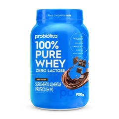 100% Pure Whey Probiótica Zero Lactose Chocolate - 900g - Foto 2