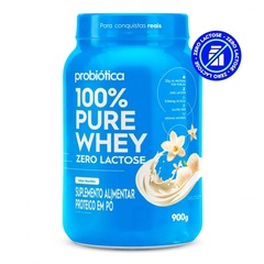100% Pure Whey Zero Lactose - Sabor Baunilha - 900g - Foto 3