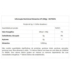 Glutamina Up Nutrata 300g - Foto 3