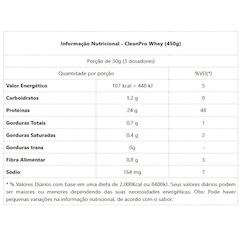CleanPro Whey Nutrify - 450g - Foto 2
