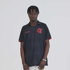 Camisa Polo do Flamengo Passagem Braziline Masculina - Foto 1