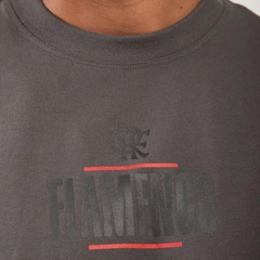 Camiseta Oversized Flamengo Rolar Braziline Masculina - Foto 2