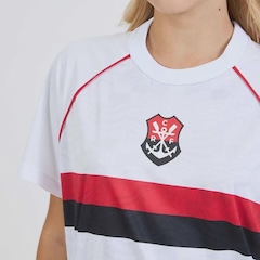 Camisa do Flamengo Jeito Raglan Braziline Feminina - Foto 2