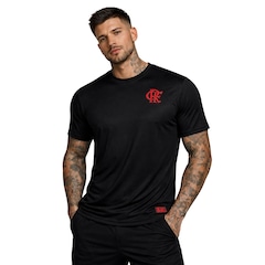 Camiseta do Flamengo com Logo Gel Masculina - Foto 1