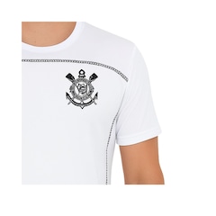 Camiseta do Corinthians Coimbra Gola V Dry Licenciado - Masculina - Foto 3