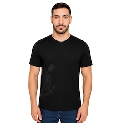 Camisa do Corinthians Oficial Licenciada All Black - Masculina - Foto 1