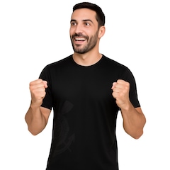 Camisa do Corinthians Oficial Licenciada All Black - Masculina - Foto 3