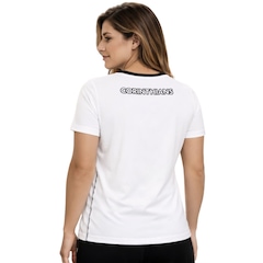 Camiseta do Corinthians Coimbra Fitness Estampada Licenciada - Feminina - Foto 3