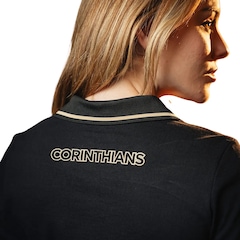 Camisa Polo do Corinthians Ouro Oficial - Feminina - Foto 2