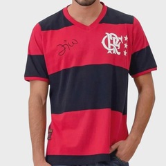 Camisa do Flamengo Libertadores 81 Zico Braziline Masculina - Foto 3