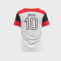 Camiseta do Flamengo Zico Retro Braziline Masculina - Foto 2