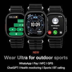 Relógio Smartwatch Microwear Ultra 5 Plus Super AMOLED 8ATM - Foto 4