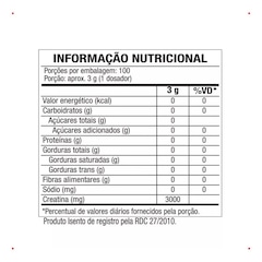 Creatina 100% Pura Black Skull - 300g - Foto 4