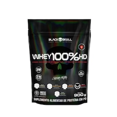Refil Whey 100% HD Black Skull - 900g - Foto 1