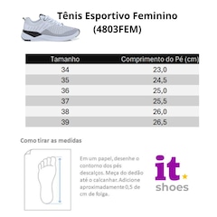 Tênis Feminino It Shoes Esportivo - Foto 6
