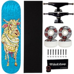 Skate Milk Maple Montado 8.0 Roda Next 53mm 102A Black Sheep - Foto 1