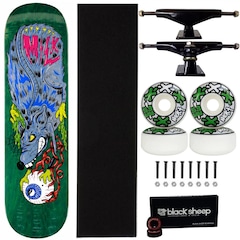 Skate Milk Maple Montado 8.0 Profissional Next 53mm Abec 15 - Foto 1