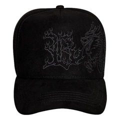 Boné Masculino Blck Dragão Fire Suede Aba Curva - Foto 2