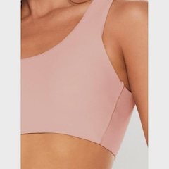 Top Fitness Body For Sure Alça Reta Larga Liso Blush - Feminino - Foto 4